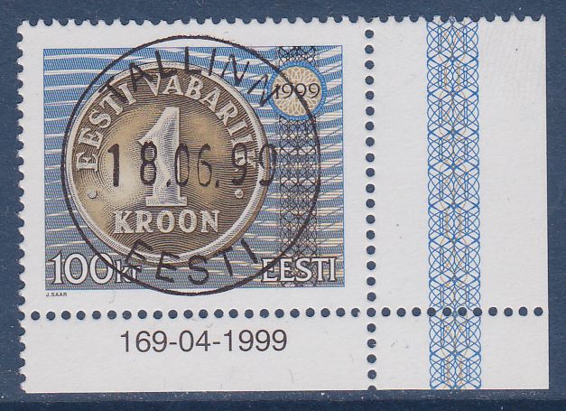 100 krooni FDC templiga.jpg